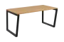 SEK-V - 16 stůl kancelářský, kovová podnož černá, deska 25 mm, široký 1600 mm, javor horský